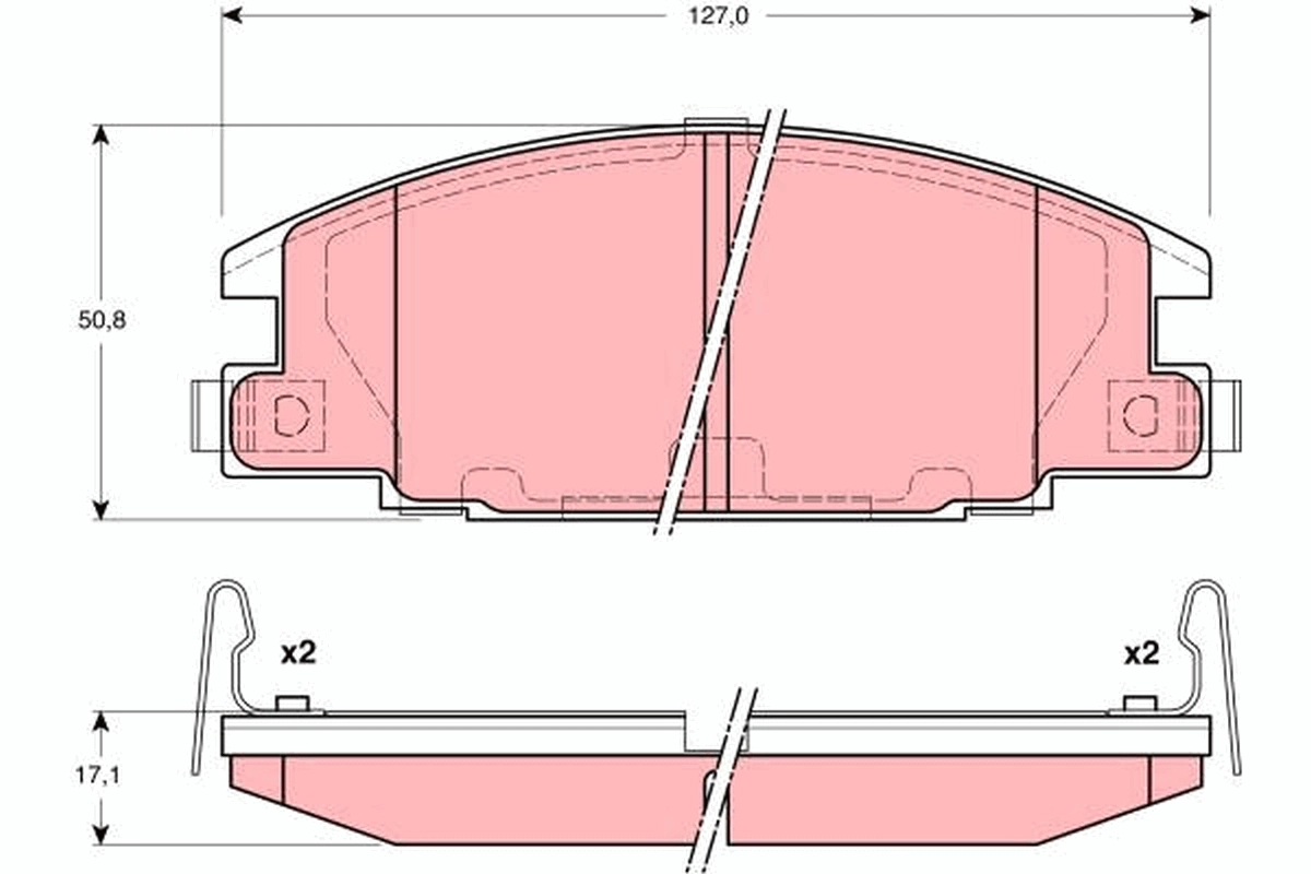  Klocki hamulcowe przednie tarczowe Isuzu Trooper 