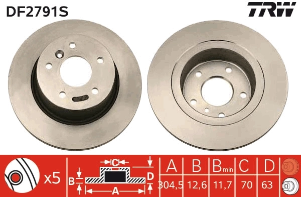 Tarcza hamulcowa tylna Land Rover Discovery II SUV (LJ ,LT) (1998 - 2004) cena, od 58,35 USD