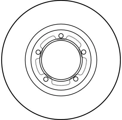 Tarcza hamulcowa przednia Ford Transit IV
