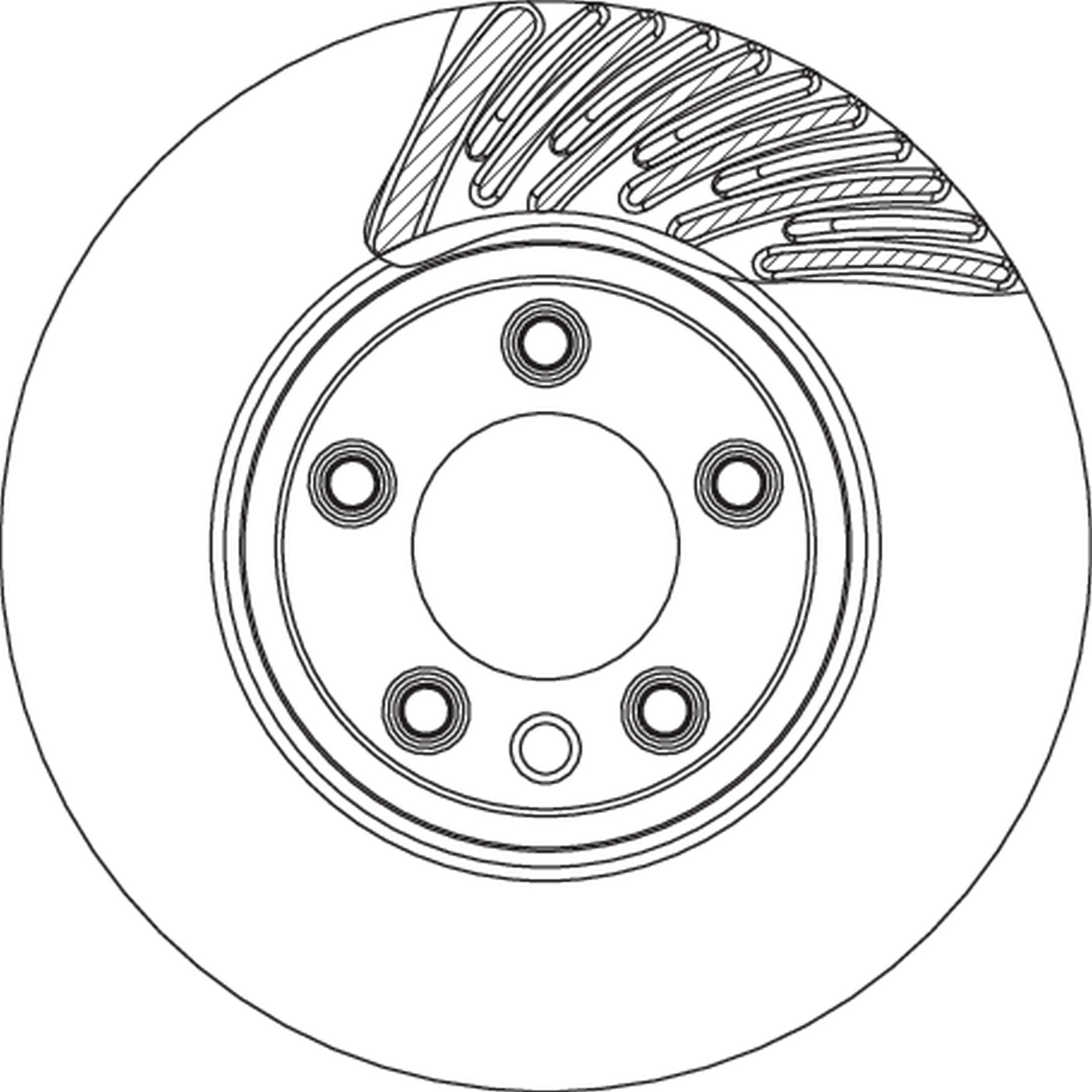 DF4764S TRW Tarcza hamulcowa przednia