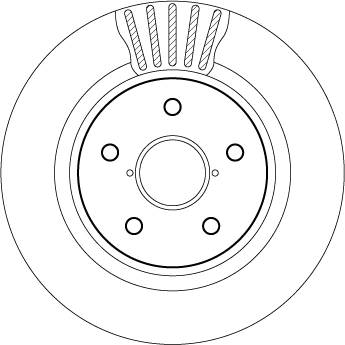 Do koszyka Tarcza hamulcowa tylna Citroen C4 I LA