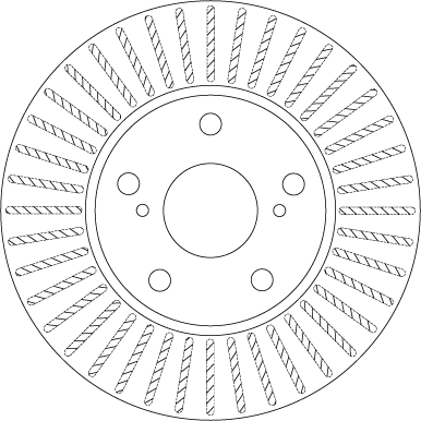 DF6679 TRW Tarcza hamulcowa przednia
