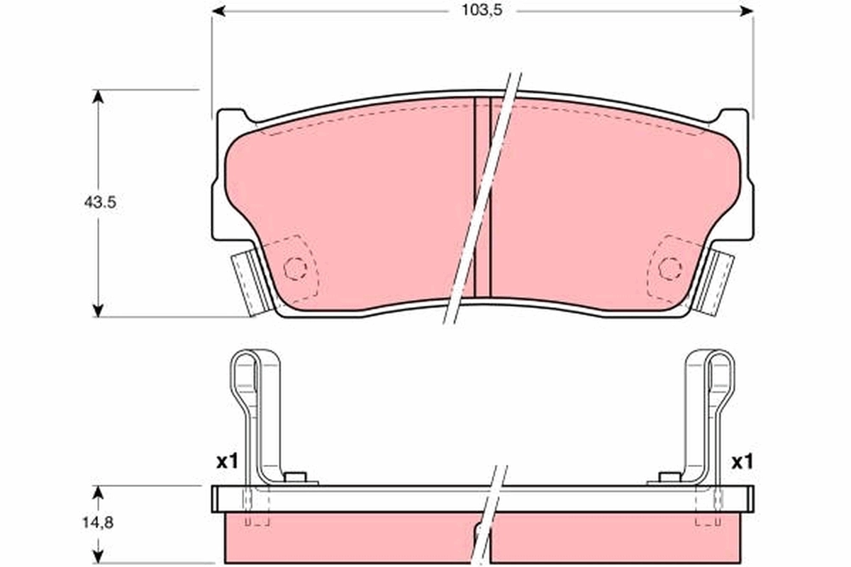 Klocki hamulcowe przednie tarczowe 91173465 General Motors