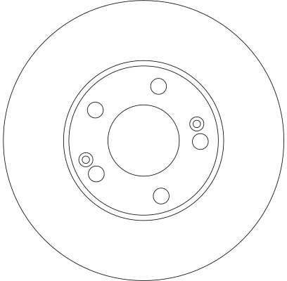 DF4291 TRW Tarcza hamulcowa przednia
