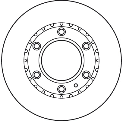 DF6034S TRW Tarcza hamulcowa przednia