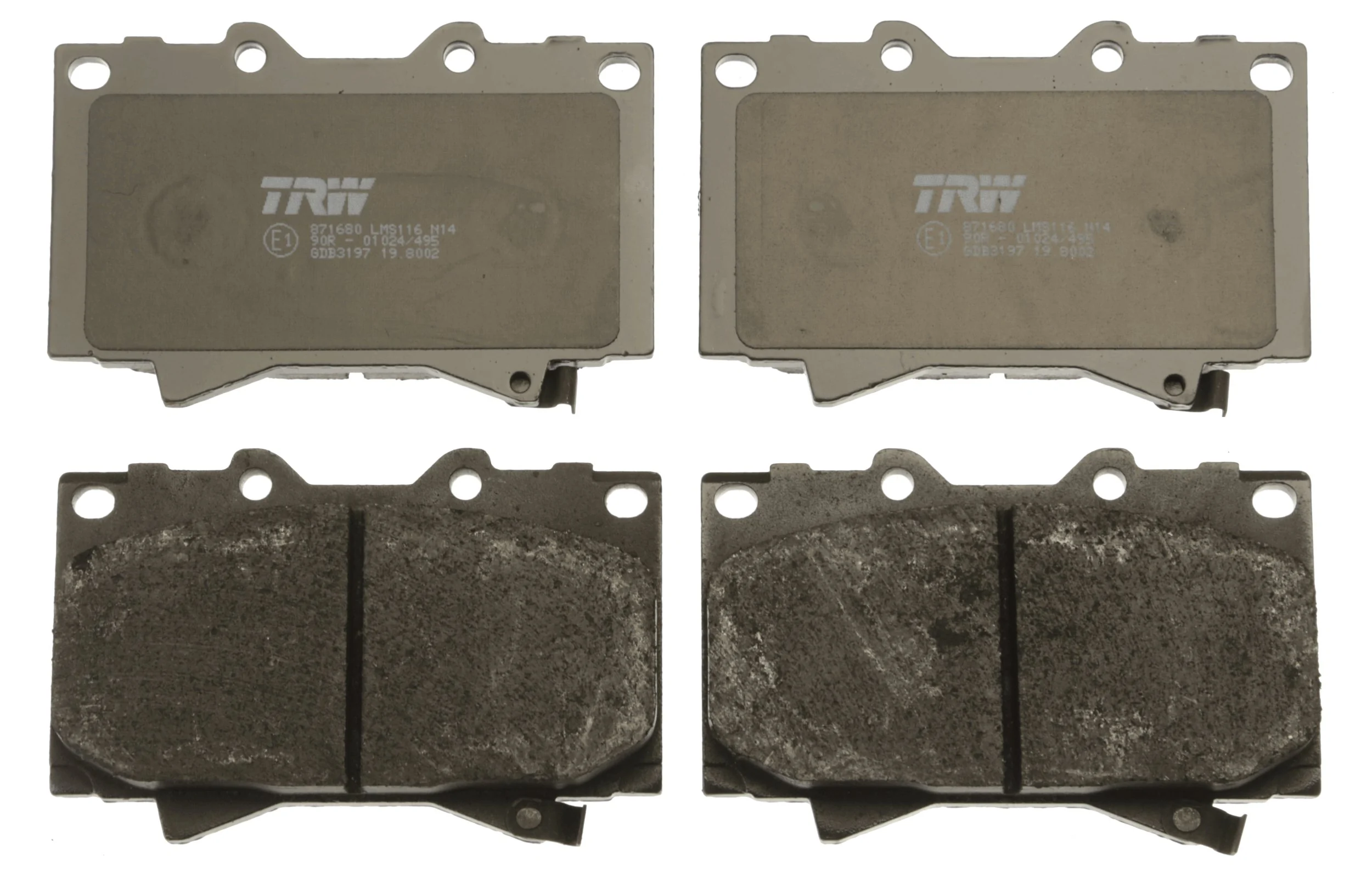 Klocki hamulcowe przednie tarczowe do Toyota Land Cruiser 100 J10