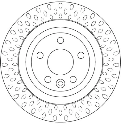Tarcza hamulcowa tylna Volvo S80 II