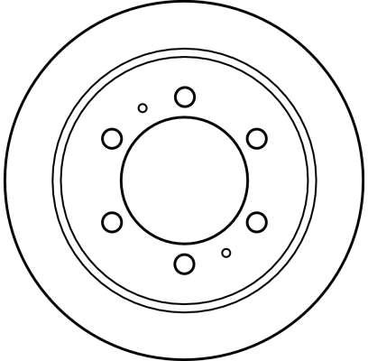 DF4133 TRW Tarcza hamulcowa tylna
