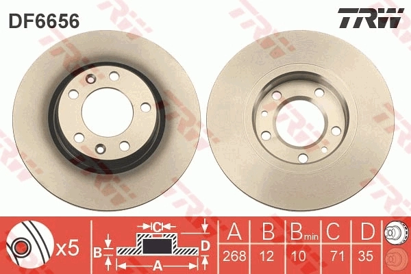 Do koszyka 1687772580 Peugeot/Citroen Tarcza hamulcowa tylna