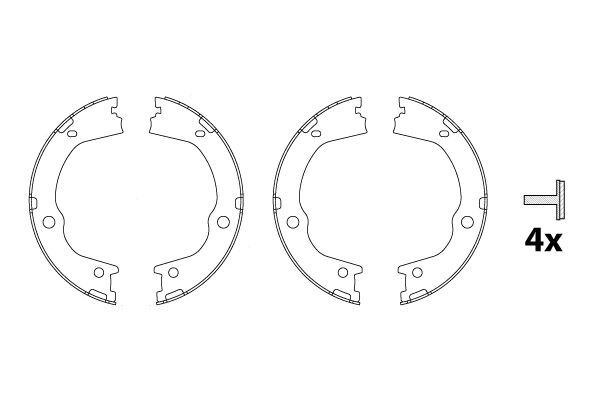 Klocki hamulca ręcznego KIA Sorento II SUV (XM) (2009 - 2014) cena, od 43,95 USD