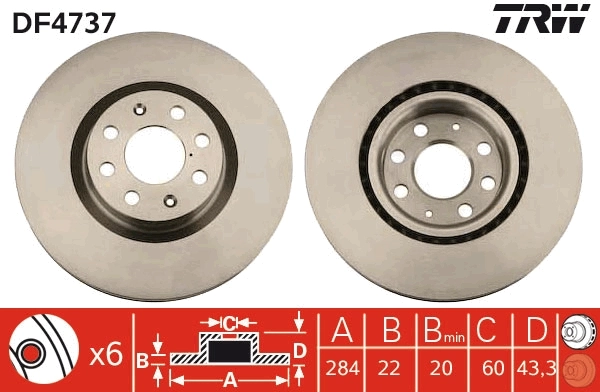 Tarcza hamulcowa przednia Peugeot/Citroen 1686726580 cena, od 42,03 USD