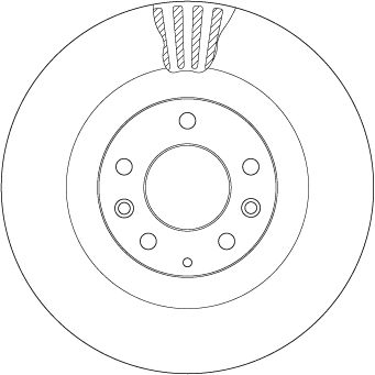 DF8043 TRW Tarcza hamulcowa przednia