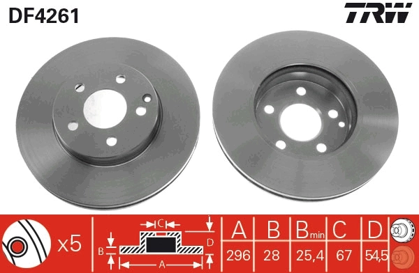 Do koszyka 1622809780 Peugeot/Citroen Tarcza hamulcowa przednia