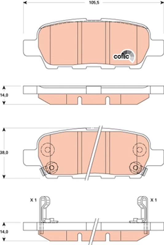 Klocki hamulcowe Nissan Tiida
