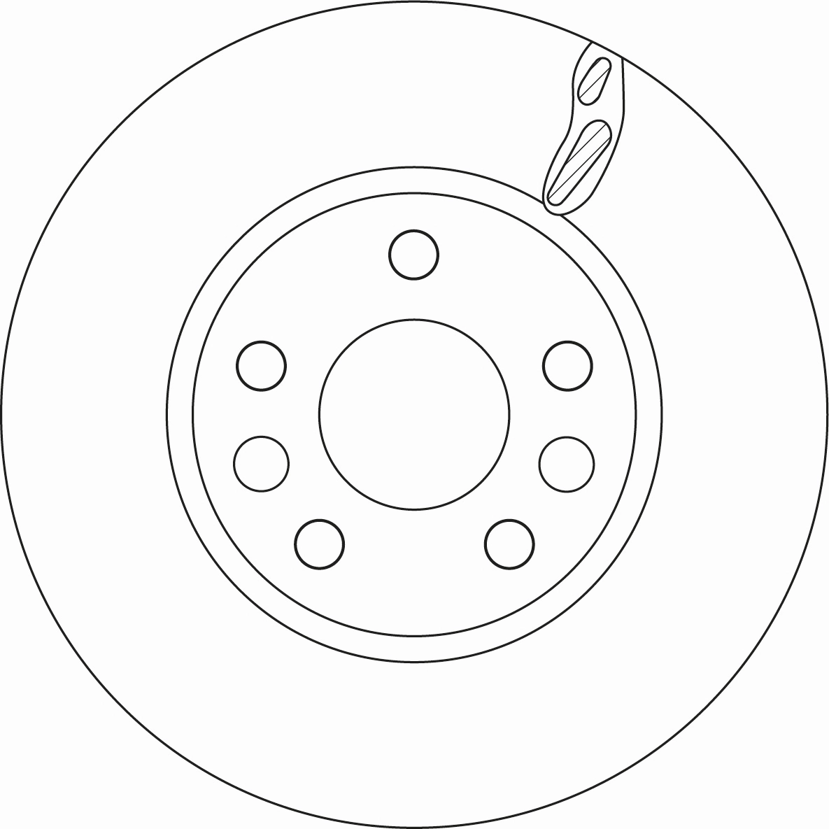 Tarcza hamulcowa przednia Mercedes A4204211800