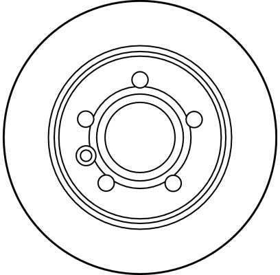 DF2777 TRW Tarcza hamulcowa tylna