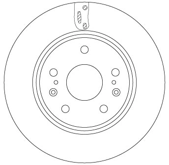 DF6703 TRW Tarcza hamulcowa przednia