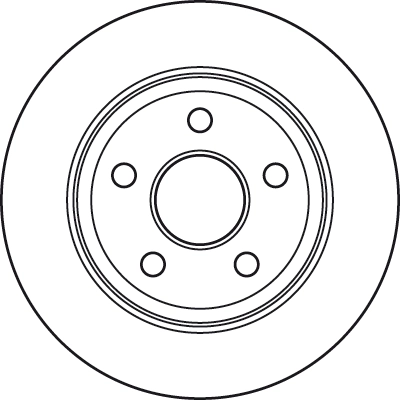 DF4914S TRW Tarcza hamulcowa tylna