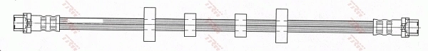 Przewód hamulcowy przedni do Volkswagen Transporter T4 70B, 70C, 7DB, 7DK, 70J, 70K, 7DC, 7DJ