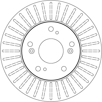 DF7195 TRW Tarcza hamulcowa przednia