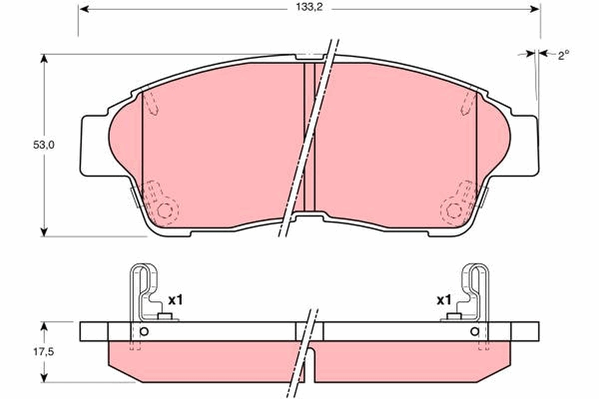  Klocki hamulcowe przednie tarczowe Toyota Corolla 