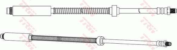 Przewód hamulcowy przedni do Peugeot 306  7A