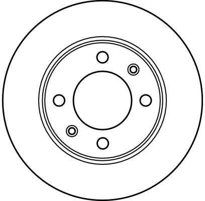 DF2581 TRW Tarcza hamulcowa tylna