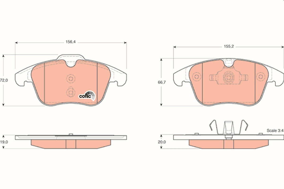 Klocki hamulcowe przednie tarczowe do Ford Mondeo IV CA2
