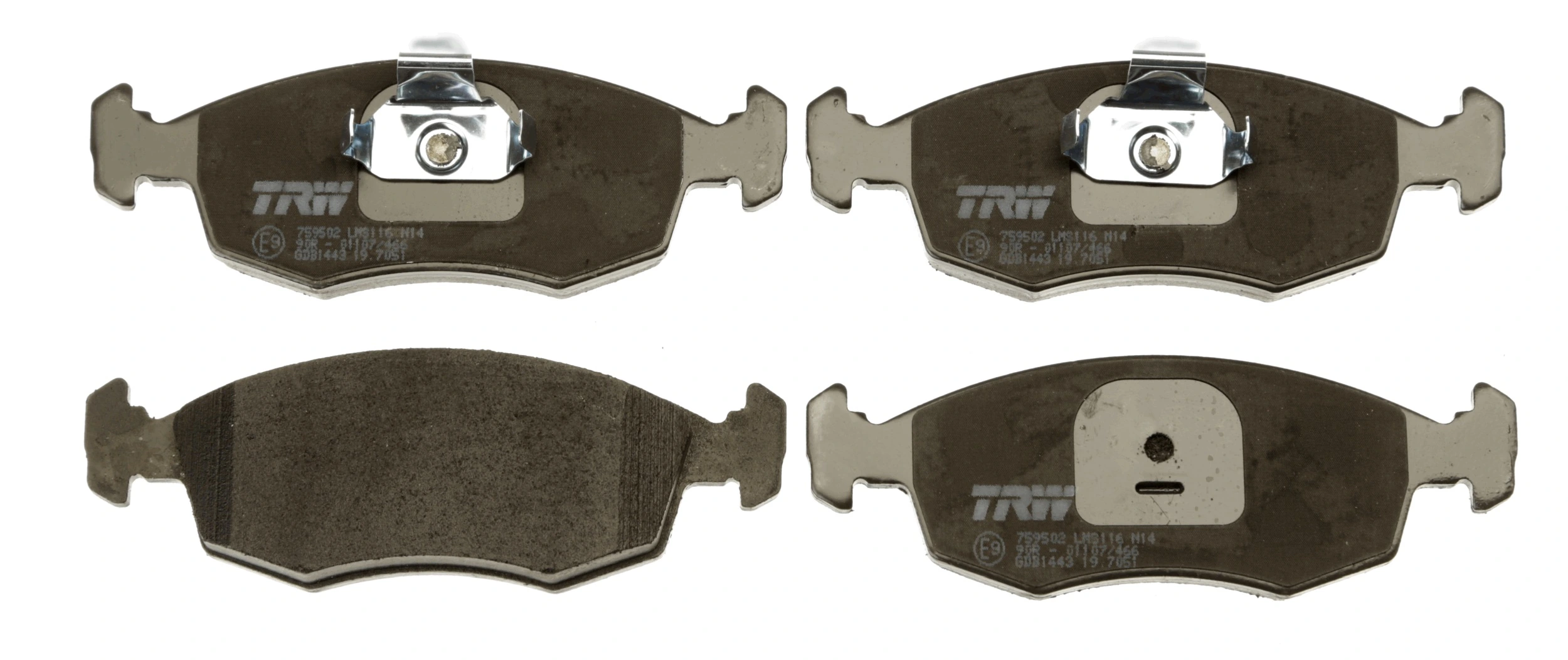 Klocki hamulcowe przednie tarczowe Fiat/Alfa/Lancia 7087742