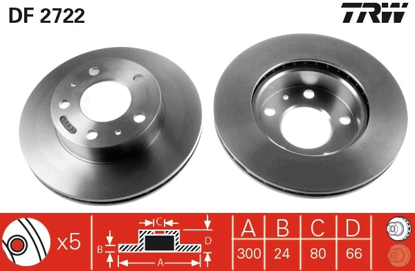 Do koszyka 51858362 Fiat/Alfa/Lancia Tarcza hamulcowa przednia