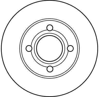DF2598 TRW Tarcza hamulcowa przednia