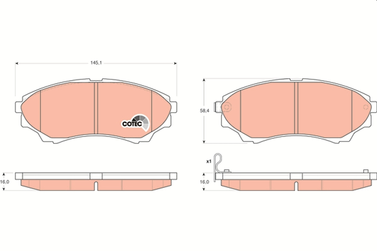 Klocki hamulcowe przednie tarczowe Mazda UMY13328ZB cena, od 28,72 USD