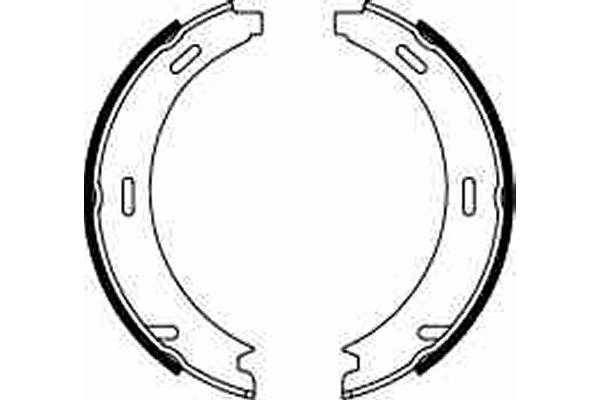 Do koszyka Klocki hamulca ręcznego Mercedes E  T124