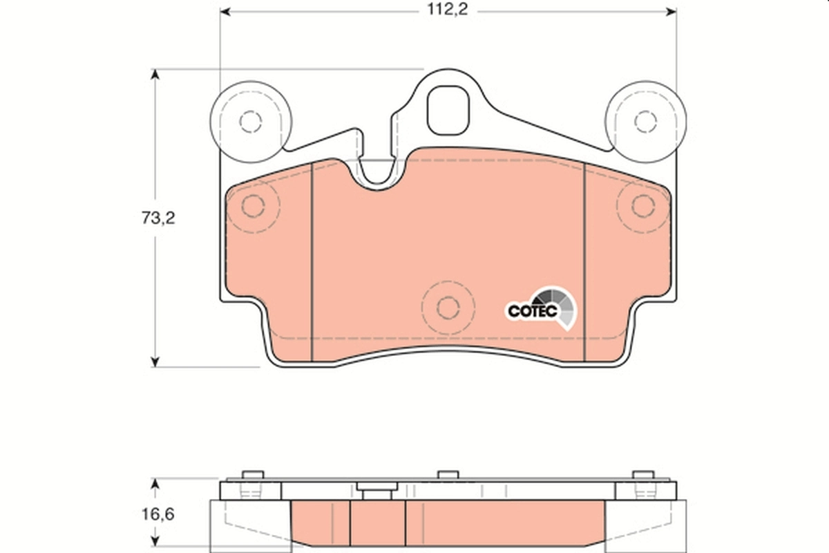 Okładziny (klocki) do hamulców tarczowych tylne Volkswagen Touareg I SUV (7LA, 7L6, 7L7) (2002 - 2010) cena, od 31,05 USD