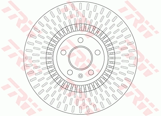 DF6216 TRW Tarcza hamulcowa przednia