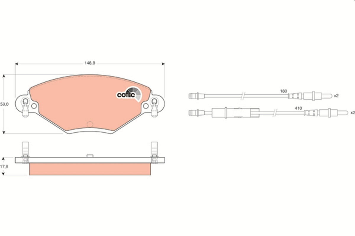 Klocki hamulcowe przednie tarczowe Citroen C5 I hatchback (DC) (2001 - 2004) cena, od 36,15 USD