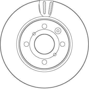 DF4469 TRW Tarcza hamulcowa przednia