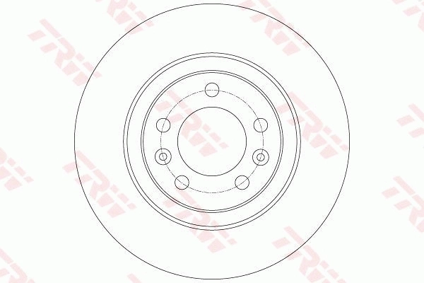 DF6134 TRW Tarcza hamulcowa tylna