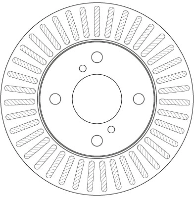 DF6214 TRW Tarcza hamulcowa przednia
