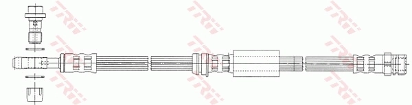 Do koszyka Przewód hamulcowy przedni Audi A3  8P1