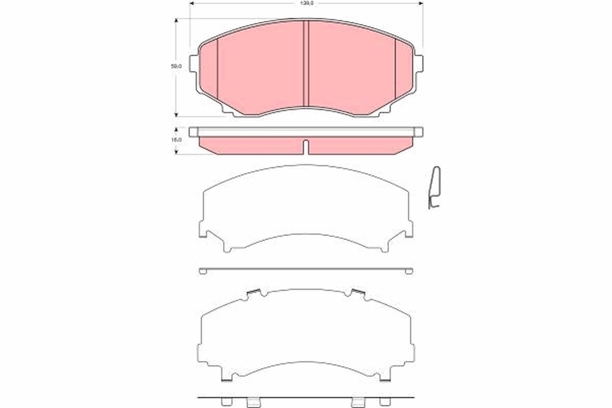  Klocki hamulcowe przednie tarczowe Mazda MPV 2