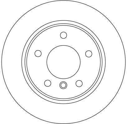 DF4448 TRW Tarcza hamulcowa tylna