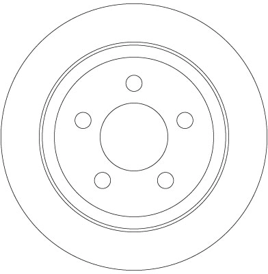  Tarcza hamulcowa tylna Dodge Grand Caravan 