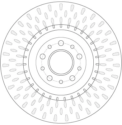 DF6424 TRW Tarcza hamulcowa przednia