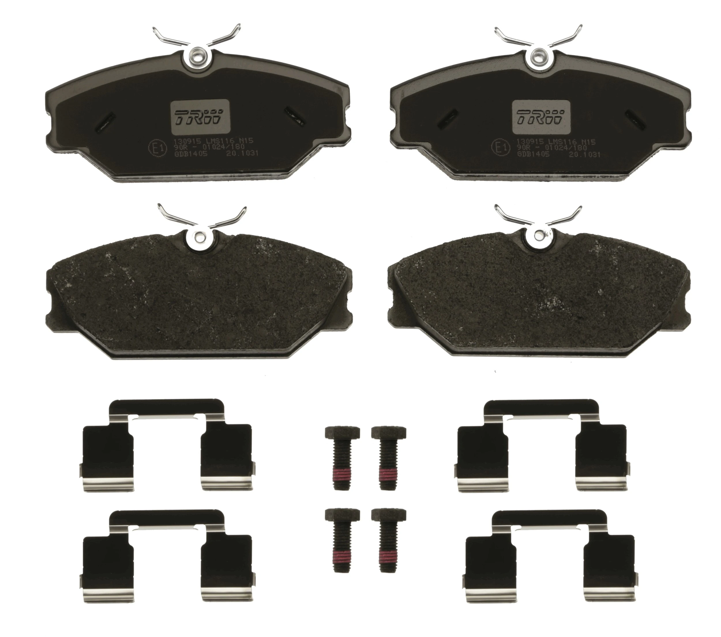 GDB1405 TRW Klocki hamulcowe przednie tarczowe