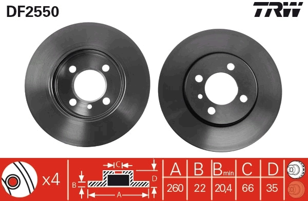 Do koszyka Tarcza hamulcowa przednia BMW 3  E30