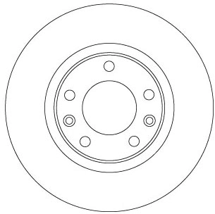 Tarcza hamulcowa tylna 1687772580 Peugeot/Citroen