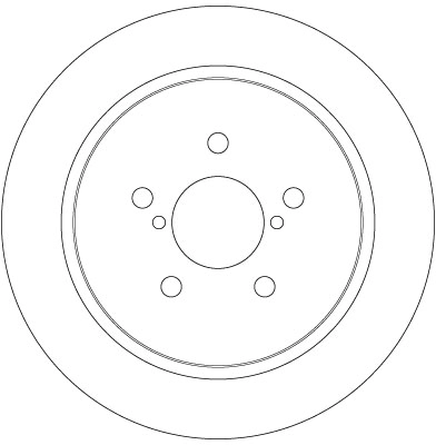 Tarcza hamulcowa tylna Subaru Outback III