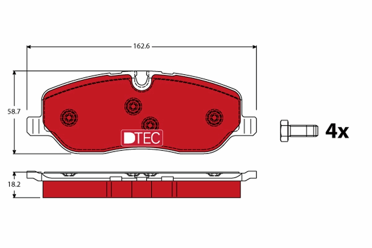 Klocki hamulcowe przednie tarczowe do Land Rover Range Rover III L322