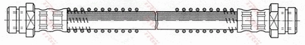 Przewód hamulcowy przedni do Mitsubishi Lancer III C1A,C6A